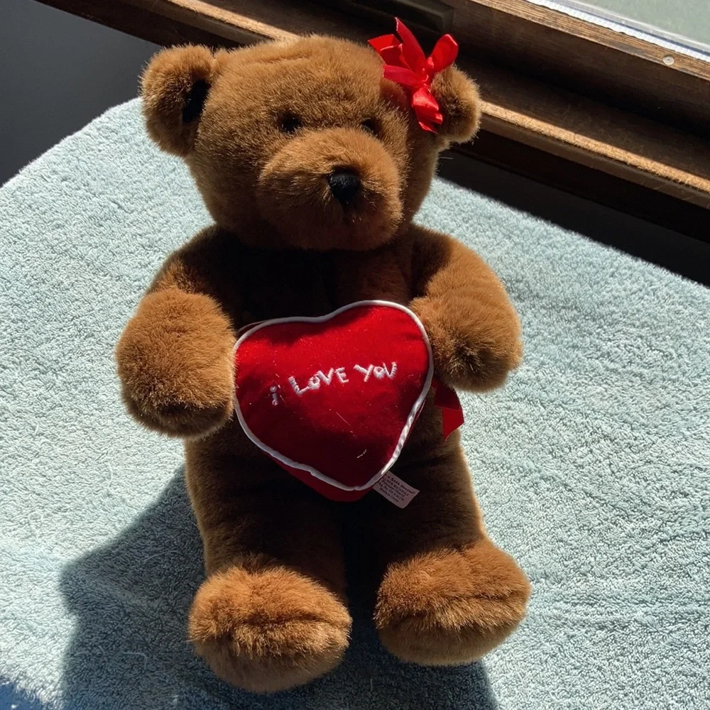 Build a bear I love you bear with heart and bow